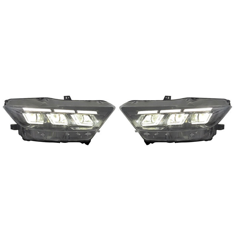 2015-2017 Ford Mustang Front Bumper Conversion W/ Headlights Grille PP