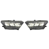 2015-2017 Ford Mustang Front Bumper Conversion W/ Headlights Grille PP