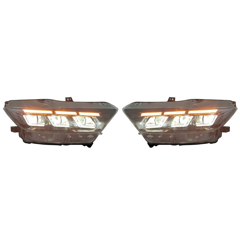 2015-2017 Ford Mustang Front Bumper Conversion W/ Headlights Grille PP