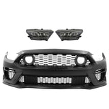 2015-2017 Ford Mustang Front Bumper Cover W/ LED Grilles Headlights
