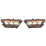 2015-2017 Ford Mustang Front Bumper Cover W/ LED Grilles Headlights