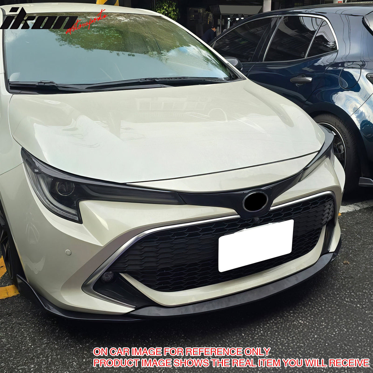 2019-2022 Toyota Corolla E210 5Dr Gloss Black 3PCS Front Bumper Lip