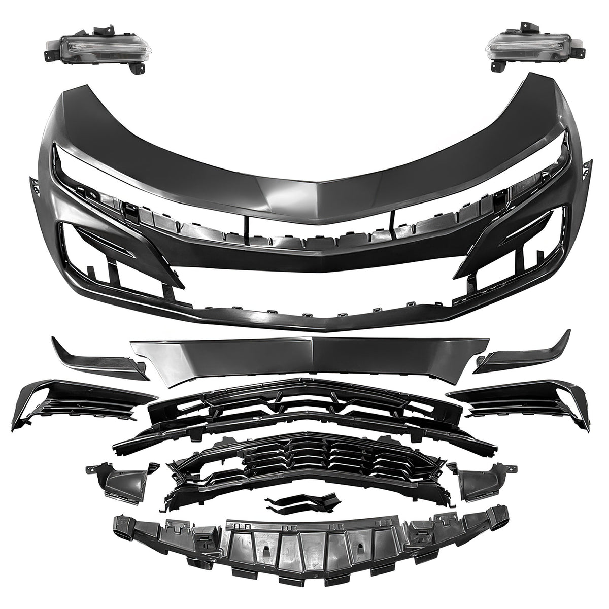 Front Bumper Daytime Running Light for Chevy Camaro SS 2019-2024 Unpainted
