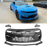 2019-2024 Chevy Camaro SS Front Bumper LED DRL Carbon Fiber Print Lip