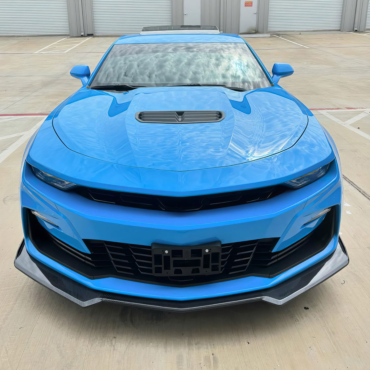 2019-2024 Chevy Camaro SS Front Bumper LED DRL Carbon Fiber Print Lip