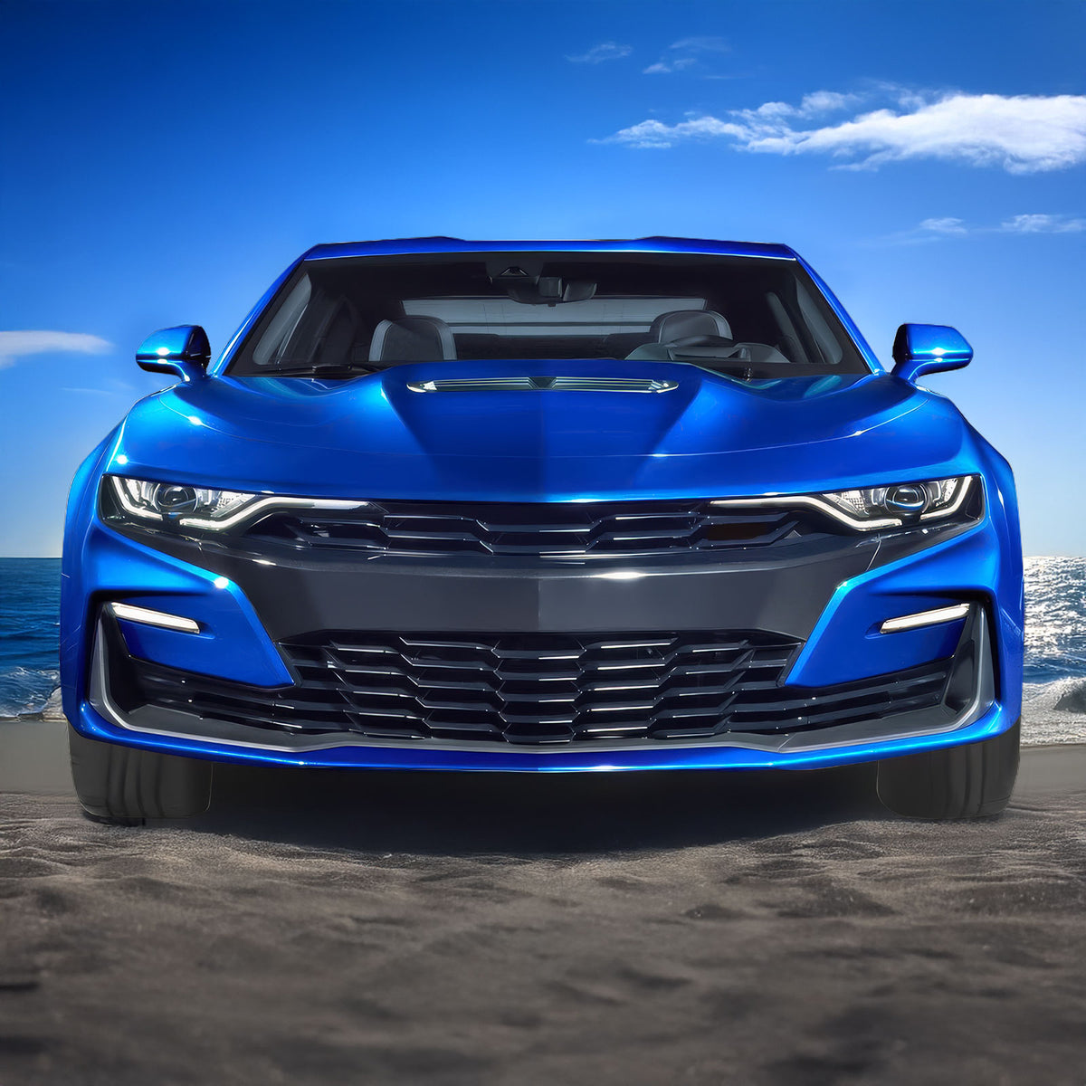 2019-2024 Chevy Camaro SS Unpainted Front Bumper Cover DRL Turn Signal