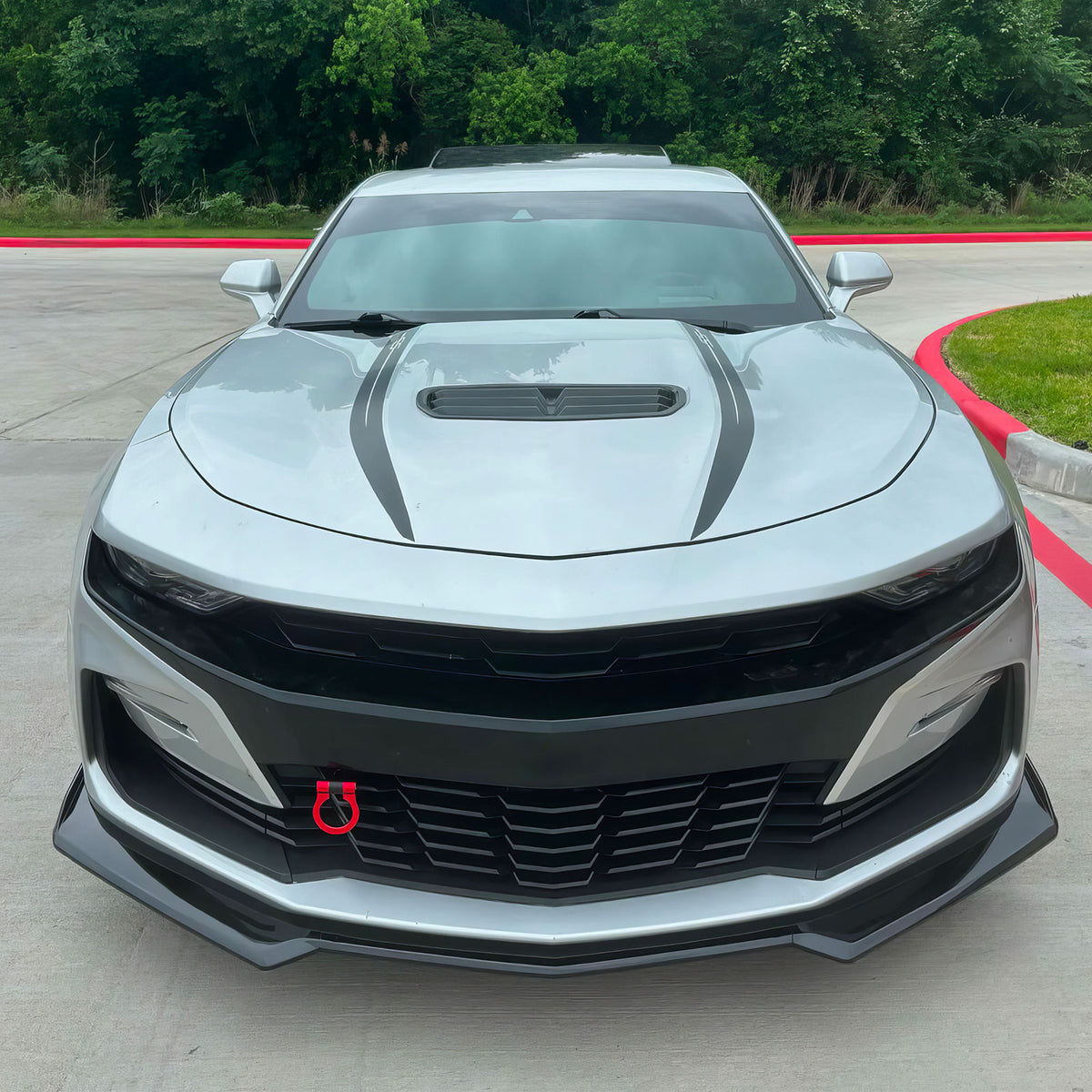 2019-2024 Chevy Camaro SS Unpainted Front Bumper Turn Signal Gloss Black Lip