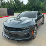 2019-2024 Chevy Camaro SS Unpainted Front Bumper Turn Signal Gloss Black Lip