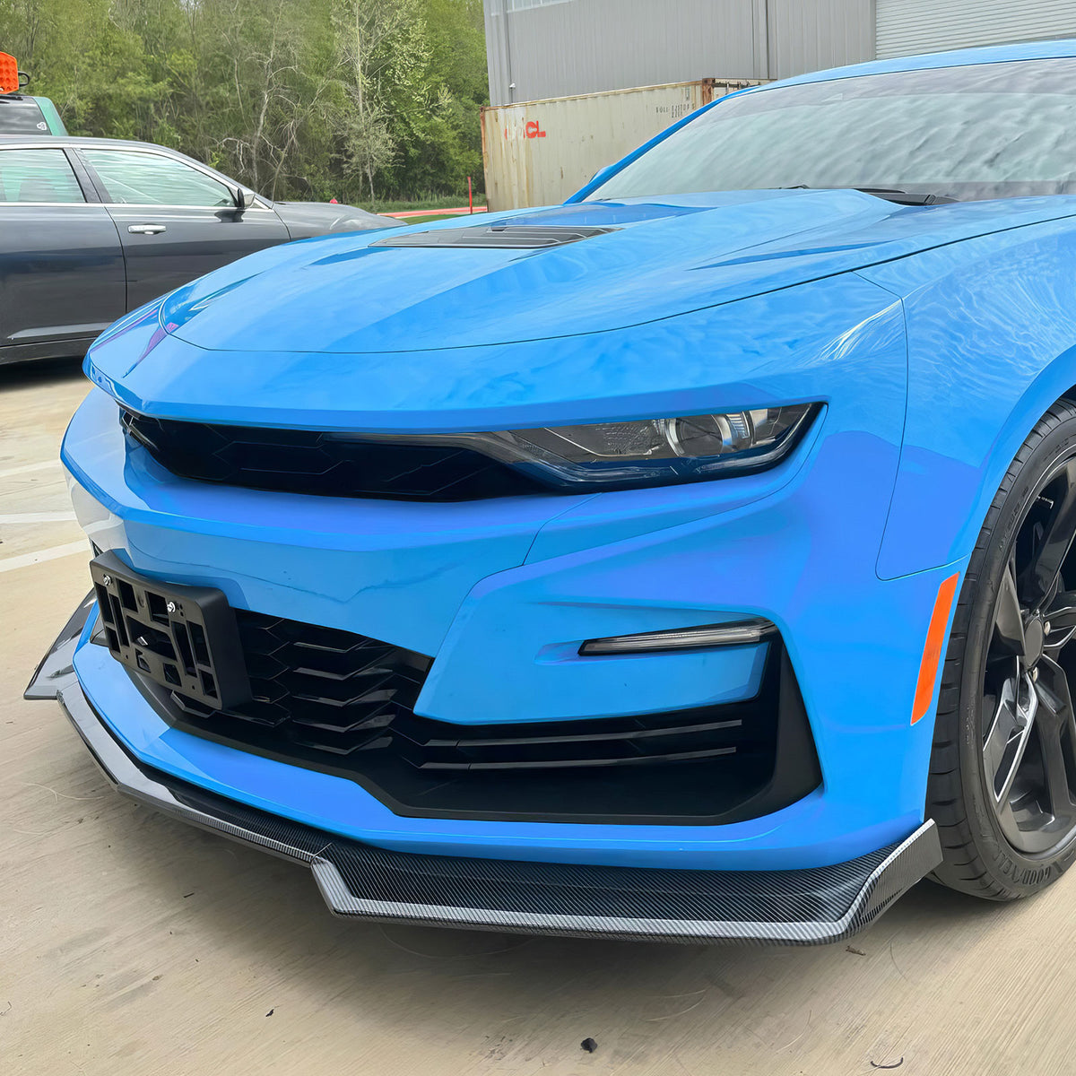 2019-2024 Chevy Camaro Front Bumper Turn Signal Carbon Fiber Print Lip