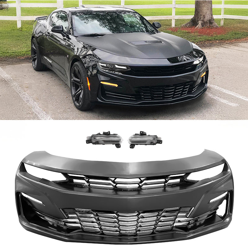 2019-2024 Chevy Camaro SS Style Front Bumper Cover W/ Turn Signal DRL