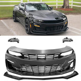 2019-2024 Chevy Camaro SS Front Bumper Turn Signal DRL Gloss Black Lip