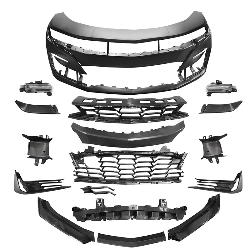 2019-2024 Chevy Camaro SS Front Bumper Turn Signal DRL Gloss Black Lip