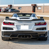 2020-2026 Chevy Corvette C8 Z06 Style Rear Bumper Cover W/ Grilles PP