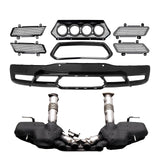 2020-2026 Chevy Corvette C8 Rear Diffuser Lip + Exhaust Muffler Pipe