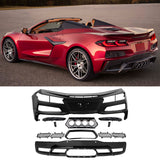 2020-2026 Chevy Corvette C8 OE Rear Bumper Diffuser Silver Exhaust Tip
