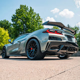 Rear Bumper Black Exhaust Trunk Spoiler for Chevy Corvette C8 2020-2026
