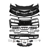 Front Rear Bumpers Silver Exhaust Trunk Spoiler for Corvette C8 2020-2026