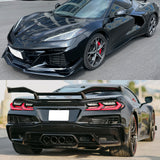 Front Rear Bumpers Exhaust Trunk Spoiler for Corvette C8 2020-2026