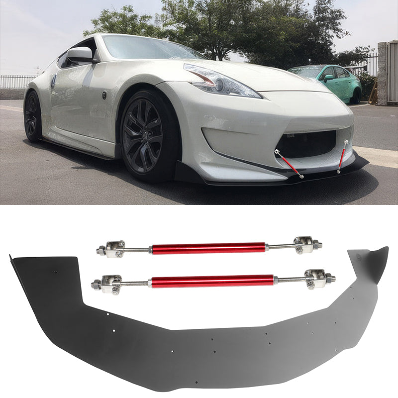 2013-2020 Nissan 370Z 2DR Amuse Front Lip Red Strut Rods Aluminum