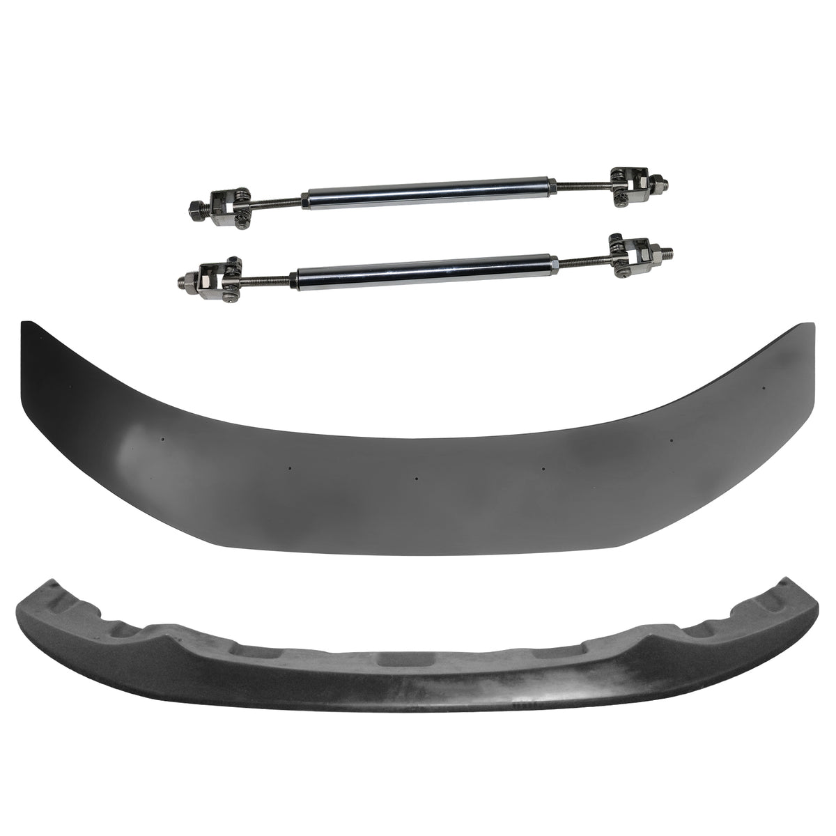 2014-2020 BMW F32 F33 F36 Front Bumper Lip PU + Splitter+ Gunmetal Rod