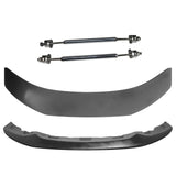 2014-2020 BMW F32 F33 F36 Front Bumper Lip PU + Splitter+ Gunmetal Rod