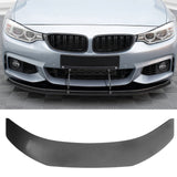 2014-2020 BMW F32 F33 F36 Front Bumper Lip PU + Splitter+ Gunmetal Rod