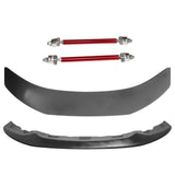 2014-2020 BMW F32 F33 F36 Front Bumper Lip + Splitter + Red Strut Rods