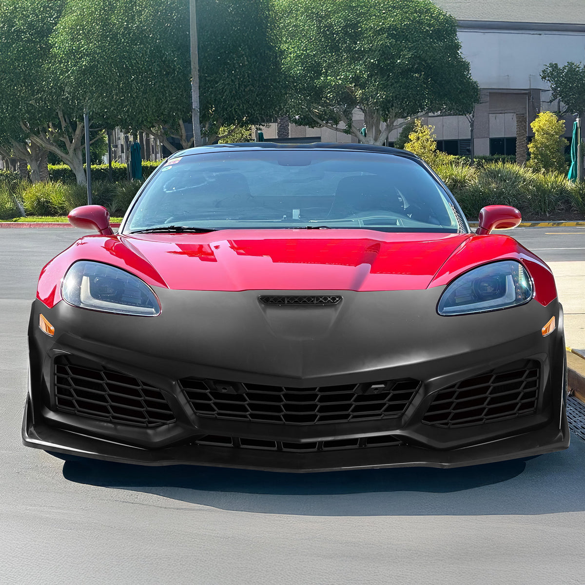 Front Bumper Cover for Chevy Corvette C6 06-13 C7 ZR1 Style Conversion