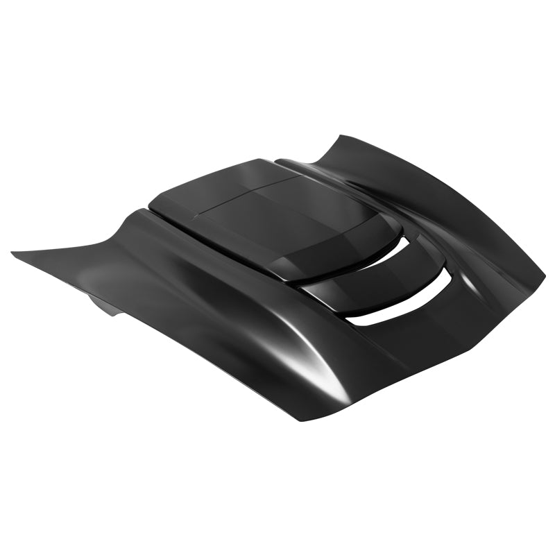 2014-2019 Chevy Corvette C7 ZR1 Style Hood Scoop Vent Black Aluminum