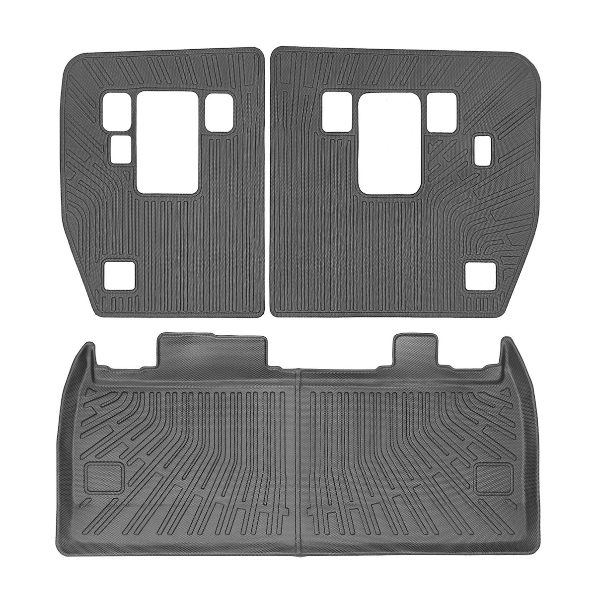 2022-2026 Kia Carnival Waterproof Rear Cargo Trunk + Backrest Mats TPE