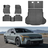 2025-2026 Kia K4 Sedan 6PCS Rear Trunk + Backrest + Floor Mats TPE