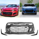 2019-2024 Chevy Camaro ZL1 Style Front Bumper Guard Cover + Canards PP