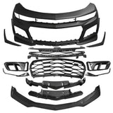 2019-2024 Chevy Camaro ZL1 Style Front Bumper Guard Cover + Canards PP