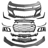 2019-2024 Chevy Camaro Unpainted ZL1 Style Front Bumper Cover + Canard