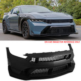 2024-2026 Ford Mustang GTD Style Front Bumper Cover w/ Matte Black Lip