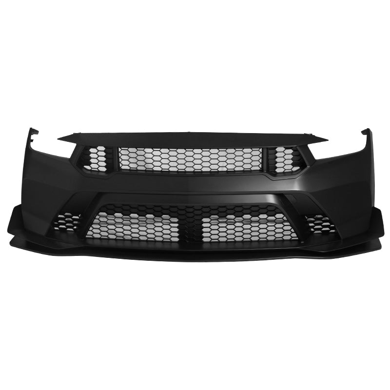 2024-2026 Ford Mustang GTD Style Front Bumper Cover w/ Matte Black Lip