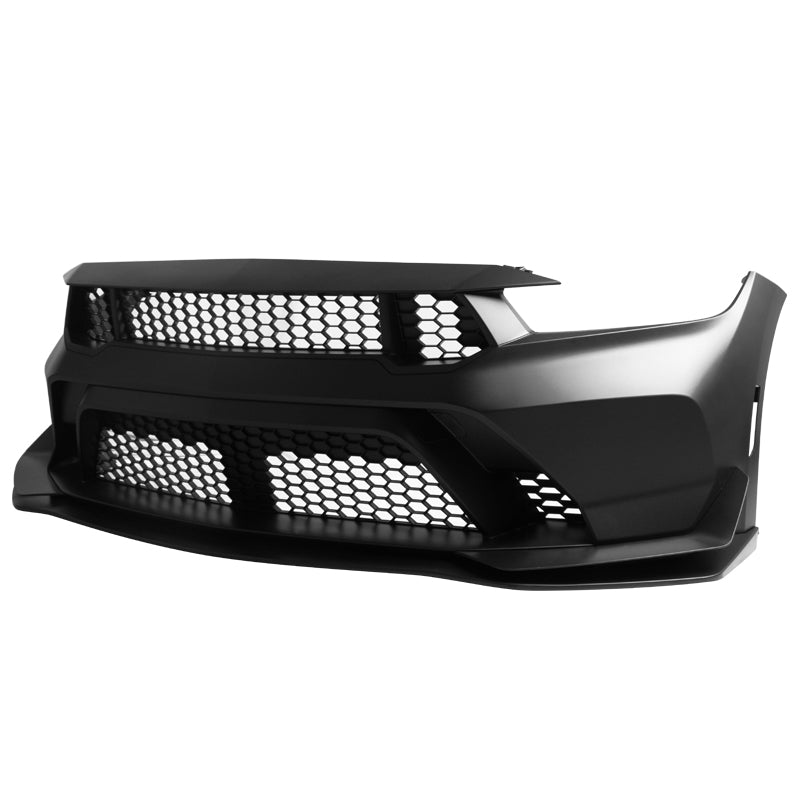 2024-2026 Ford Mustang GTD Style Front Bumper Cover w/ Matte Black Lip
