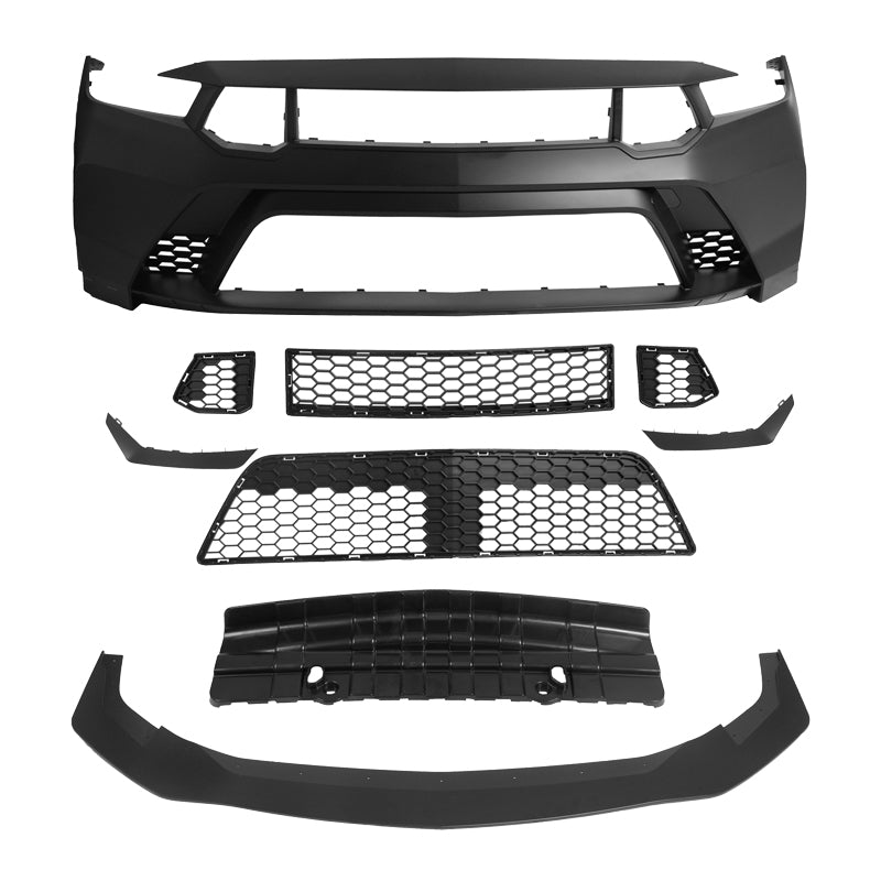 2024-2026 Ford Mustang GTD Style Front Bumper Cover w/ Matte Black Lip