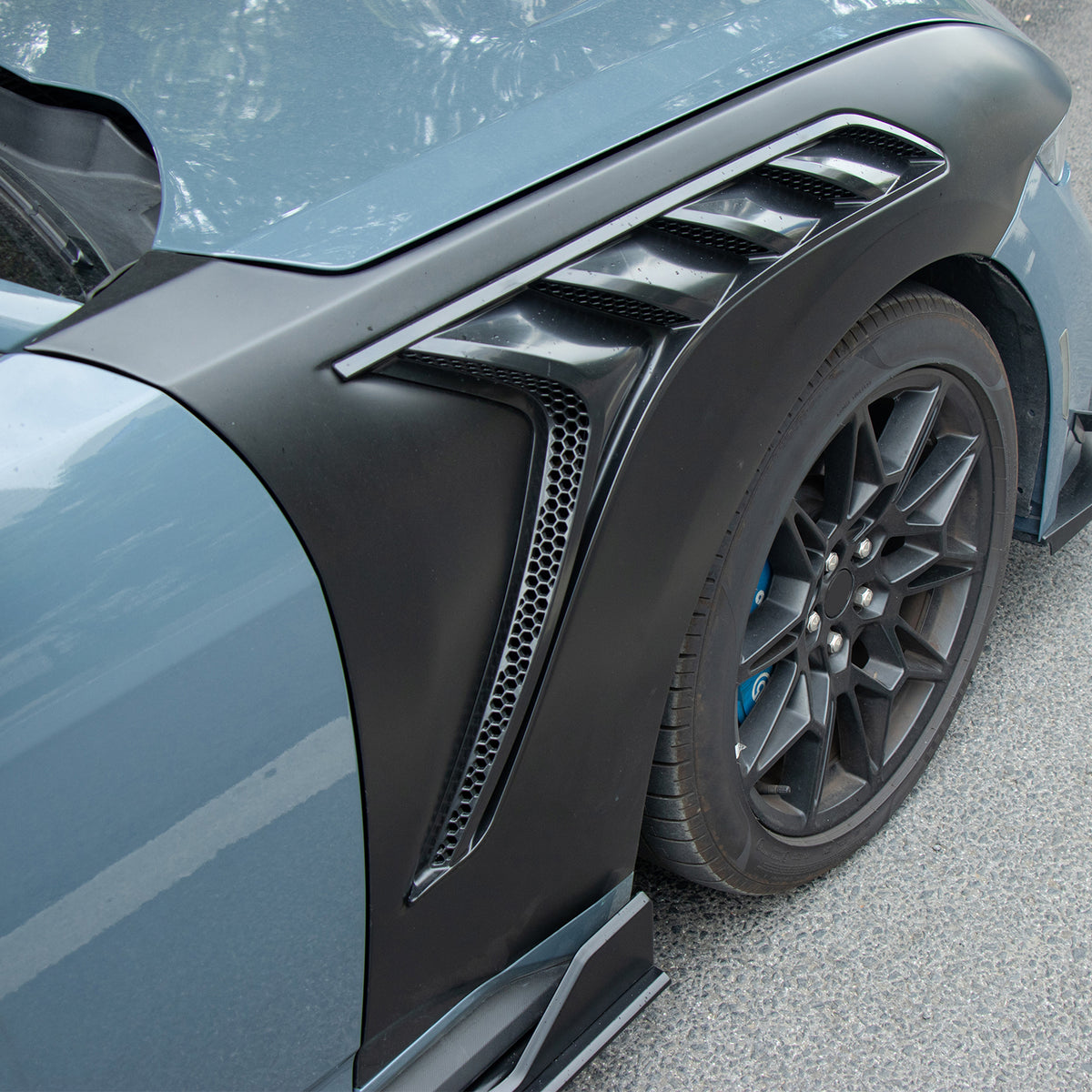 2024-2026 Mustang GTD Style Front Bumper Cover + Hood + Fender (Matte Lip)