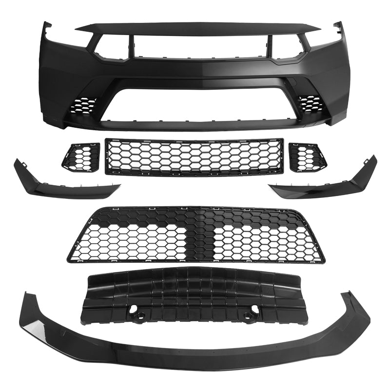 2024-2026 Mustang GTD Style Front Bumper Cover + Hood + Fender (Gloss Lip)