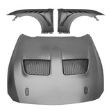 2024-2026 Mustang GTD Style Front Bumper Cover + Hood + Fender (Gloss Lip)