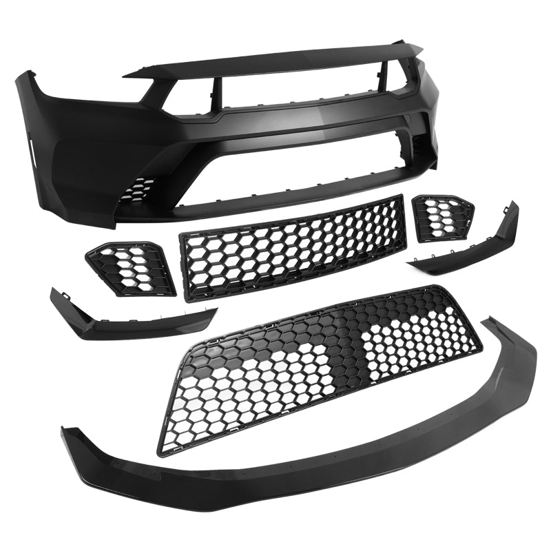 2024-2026 Mustang GTD Style Front Bumper Cover + Hood + Fender (Gloss Lip)