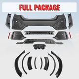 2016-2021 Honda Civic Sedan TR Style Rear Bumper Cover W/Fender Flares