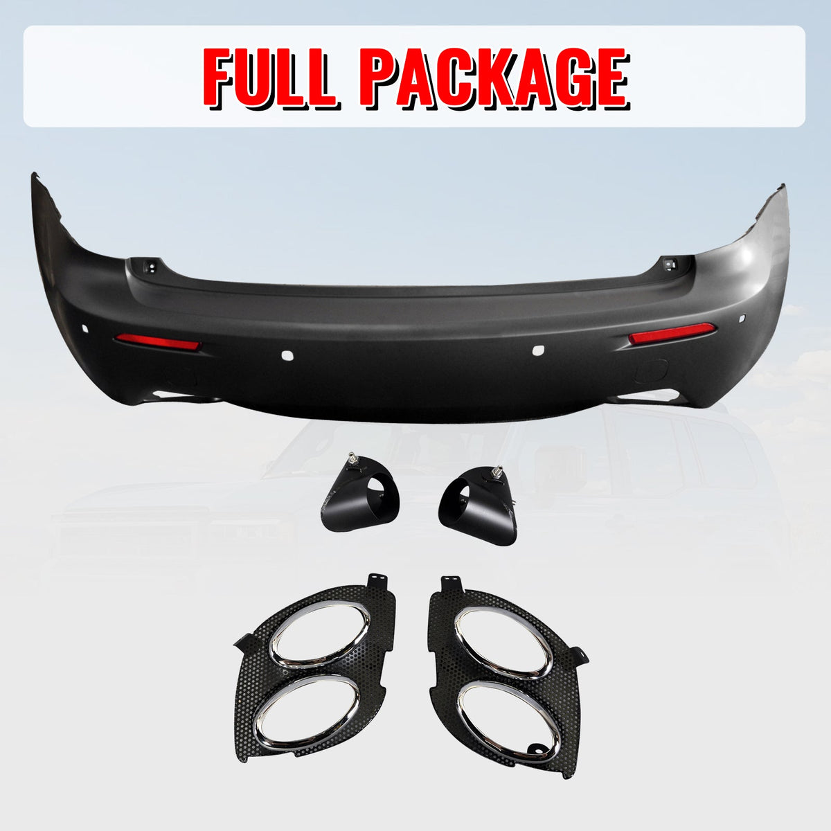 2006-2013 Lexus IS250 IS350 IS F Style Rear Bumper Cover W/Muffler Tip