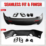 2006-2013 Lexus IS250 IS F Style Rear Bumper Cover W/O PDC W/Muffler