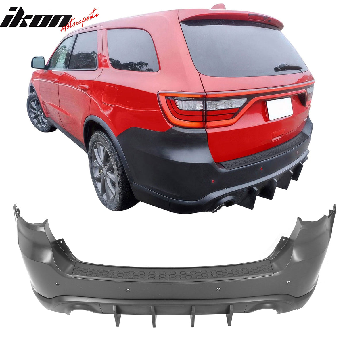 2021-2026 Dodge Durango Rear Bumper Cover W/ V1 Diffuser & Step Plate