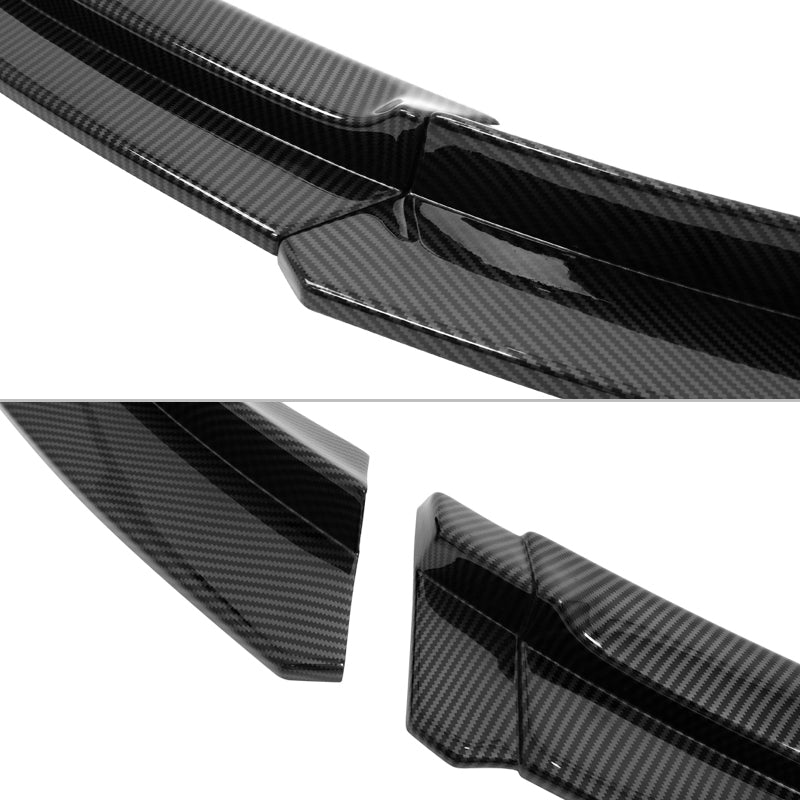 2017-2023 Tesla Model 3 V4 3PCS Front Bumper Lip w/ Winglets ABS