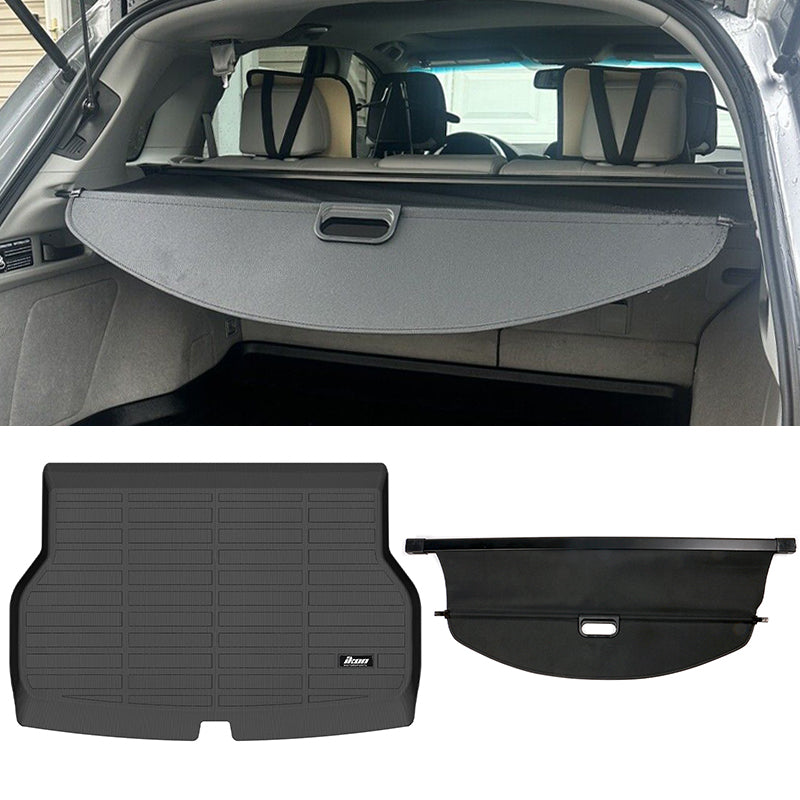 2013-2018 Acura RDX 5 Seats 3D Trunk Mat Cargo Liner + Cargo Cover TPE