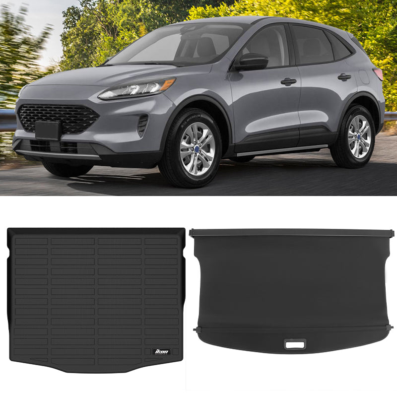 2020-2026 Ford Escape 3D Trunk Mat Cargo Liner + Cargo Cover TPE