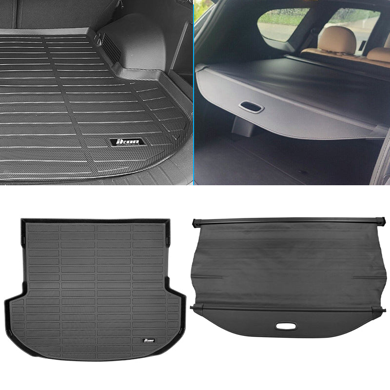 2021-2023 Hyundai Santa Fe 3D Trunk Mat Cargo Liner + Cargo Cover TPE